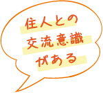 住人との交流意識がある