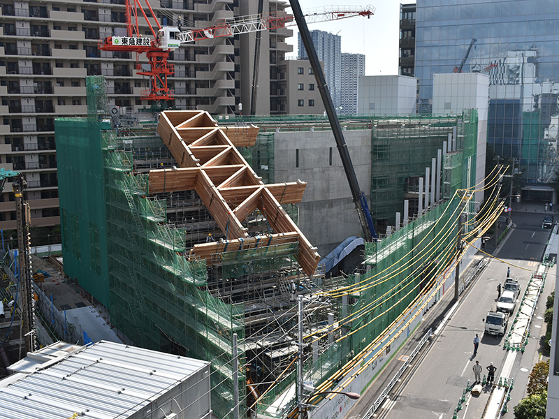 CLT屋根工事