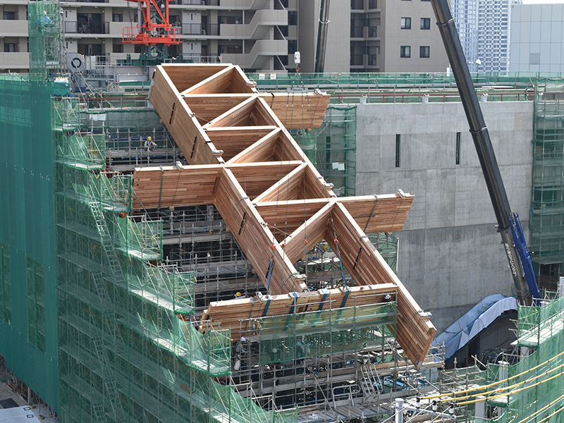CLT屋根工事