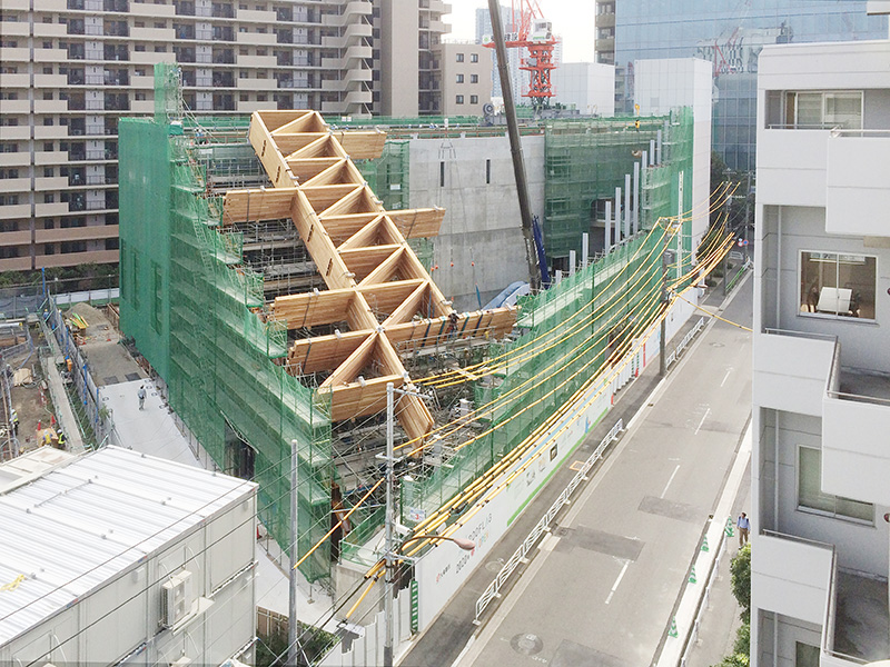 CLT屋根工事