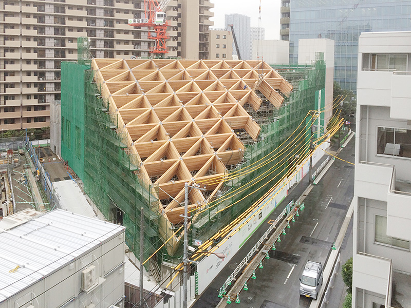 CLT屋根工事